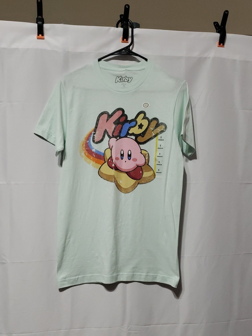 Nintendo Kirby Mint Green Graphic T-Shirt. Size: Small
